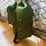 グログランリボンのバナナクリップ カーキ