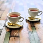 限定　シンプル 大きめ陶器みたいなティーカップとソーサーセット(オフホワイト)