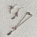 リカちゃんシルバーピアスネックレスセット