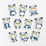 もっちりパンダちゃんのフレークシール