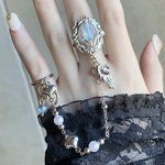 〜小さな花壇🌙🩵〜ダブルリング