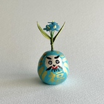勿忘草の幸せ福だるま