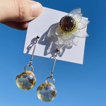 【一点物】おっお前、、早すぎやしねぇか向日葵🌻 イヤーカフ ピアス イヤリング