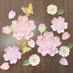 春壁面 桜 立体 60cm   保育園　幼稚園　小学校　入園 卒園 進級 装飾セット　花の装飾　壁面装飾　壁面飾り　お花　卒業式　お祝い