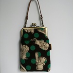 kumiko316様オーダー品　ジョリーポム　＊がま口スマホポーチ＊