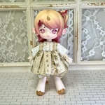 1/12ドール　フリルミニワンピース(イエロー花柄💐)