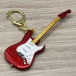 🎸ギターキーホルダー(キャンディレッド)