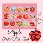フレークシール フォト シール りんご アップル Apple