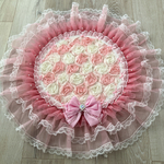 Spring Rose カフェマット🌸犬用 直径67cm【着座33cm】