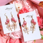 coming soon︎︎𓂃⟡.·チューリップ×リボン🌷🎀 ピアス イヤリング