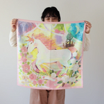 水彩画のシルクスカーフ<dream>