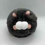 ふぐふぐはむすたー　ぷくよかな姿(ダークグレー)