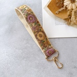 【インド刺繍リボン】ハンドストラップ　スマホショルダー
