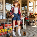 送料無料！リカちゃん 用 リアルデニム【ショートパンツ】