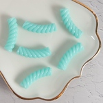 #768【6pcs】アクリルツイストチューブ_ミント