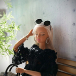 サングラス風カチューシャ(フレーム：Black、レンズ：Black)