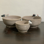☆ご予約済み☆  陶器　文鳥さんのうつわセット