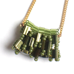 bijou tile shoulder bag(MATCHA)