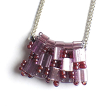 bijou tile shoulder bag(GRAPE)