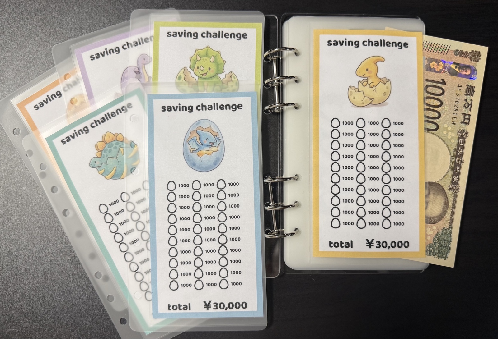 恐竜 saving challengeリフィル 6枚セット - takoosa | minne byGMO