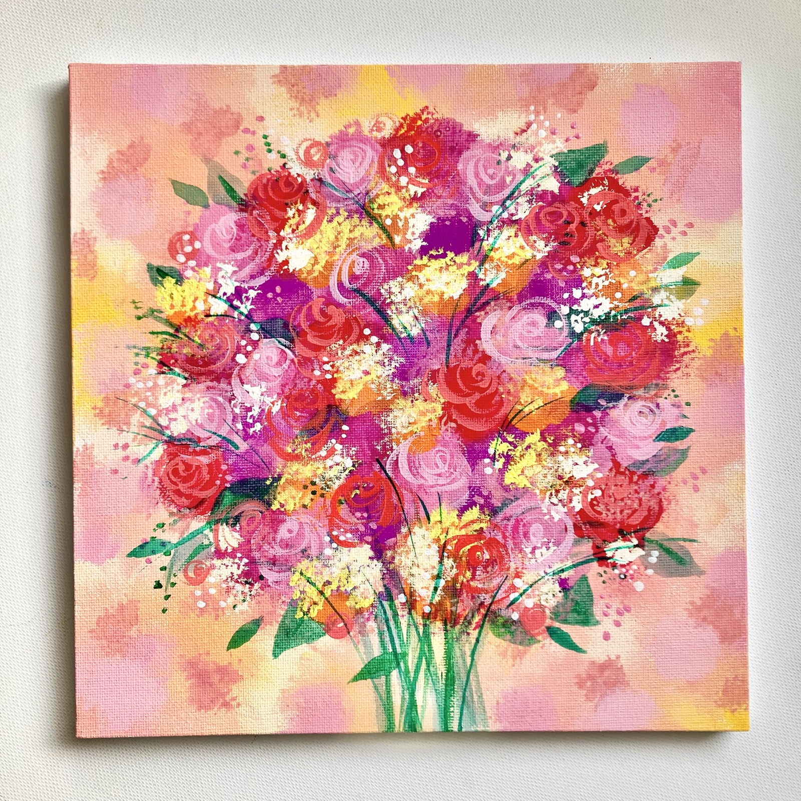 sunrise＊絵画 風景画 アクリル画 海 空 テクスチャーアート - shop