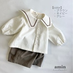 セーラーブラウスセットアップ(長袖)/ 入園式 記念日 出産祝い ベビー服 セーラー服