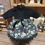アンティーユ　ピコニーモP  オビツ11 サイズの服　ワンピース　コーデュロイ　長袖 