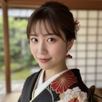 沖縄舞踊　花笠ピアス・イヤリング　大サイズ