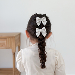 【🪽エアリーツインリボン🪽】やわらかく軽やか♡優しい小花柄🪻　こどものヘアゴム　キッズ　子供　ヘアアクセサリー　