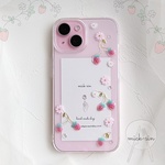 【松村様専用】甘酸っぱいひとときを運ぶ「選べる苺とお花のスマホケース」