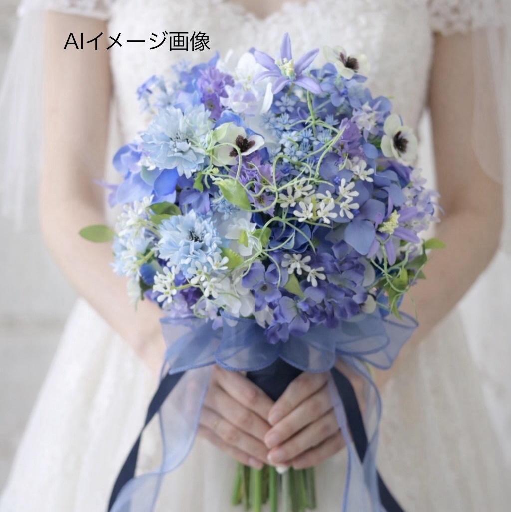 ウェディングブーケ、ブートニアセット ykbouquet3s.jpg