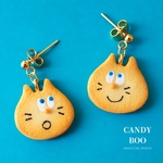 ねこクッキー（シンプルver.)のピアス/イヤリング＊ミニチュア