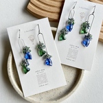【再販】💚💙ペアカラーミニハートモビールピアス💓