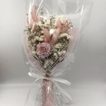 【送料無料】ギフトにおすすめ🎁春色ピンクとホワイト色のスワッグ💐