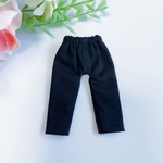 ズボン　パンツ　服　ふく　1/12ドール　オビツ11 ピコニーモp ねんどーる　ピコドー　ねんどろいどとーる　人形　ドール　黒