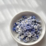 【ラベンダー】大容量　かすみ草　淡色〜中間色　国産　高品質　ドライフラワー　染め　大〜中サイズ　素材　資材　花材　