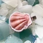 桜色キンチャクガイのヘアクリップ