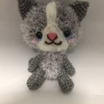 ふわふわ にゃんこ  猫  あみぐるみ