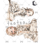 【V10】teatea.オリジナル 人物ステッカー