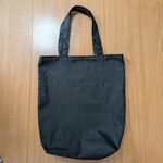 シンプルトートバッグ【黒×ブラウンドット】サブバッグに！