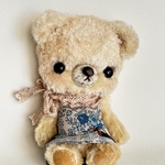 すずね – 小さな花柄ワンピースのテディベア teddybearhanahana no.286