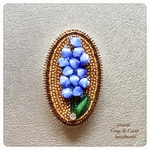 M様専用ページ　ムスカリ 〜Coup de Coeur〜ビーズ刺繍ブローチ