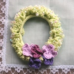 紫陽花のシュシュ