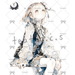 【V34】teatea.オリジナル 人物ステッカー