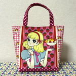 ミニトート おとめちっくアイドル ビッグブロマイド レトロな女の子