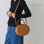 オーバル形が印象的☆2WAYショルダーかごバッグ♪ショルダーバッグ アタバッグ バリ島 かごバッグ ハンドメイド 旅行
