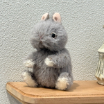 こうさぎテディベア　たちみみ　ライラック