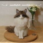 羊毛フェルト　猫　ノルウェージャンフォレストキャット　ネコ