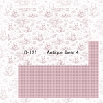 【D-131】デザインペーパー　Antique bear４