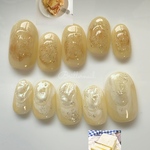 【193】バターネイル ネイルチップ🧈 フラッシュ インク